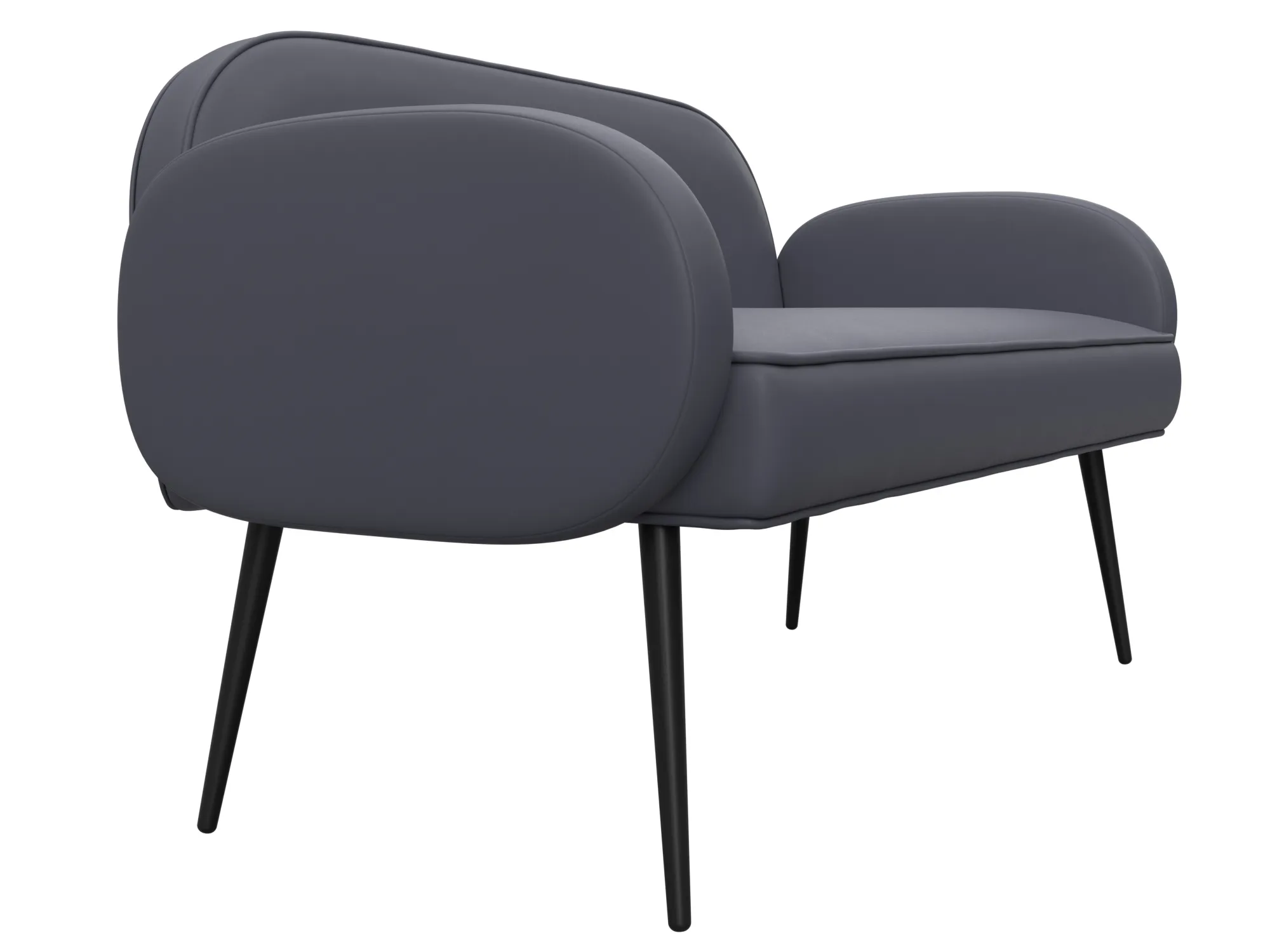 Диван прямой Лига-086 ( GRIFON 15 серый )