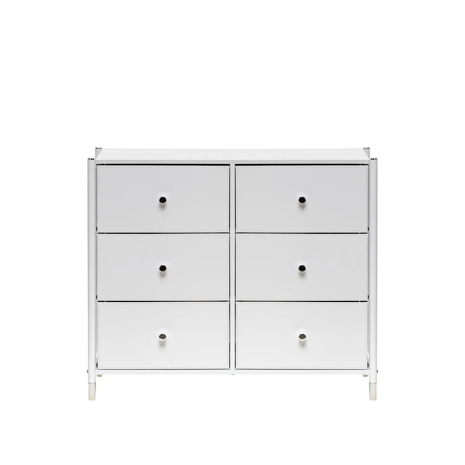 Комод Leset Нирита/Хайди, 6 ящиков, Белый (Белый/Белый)