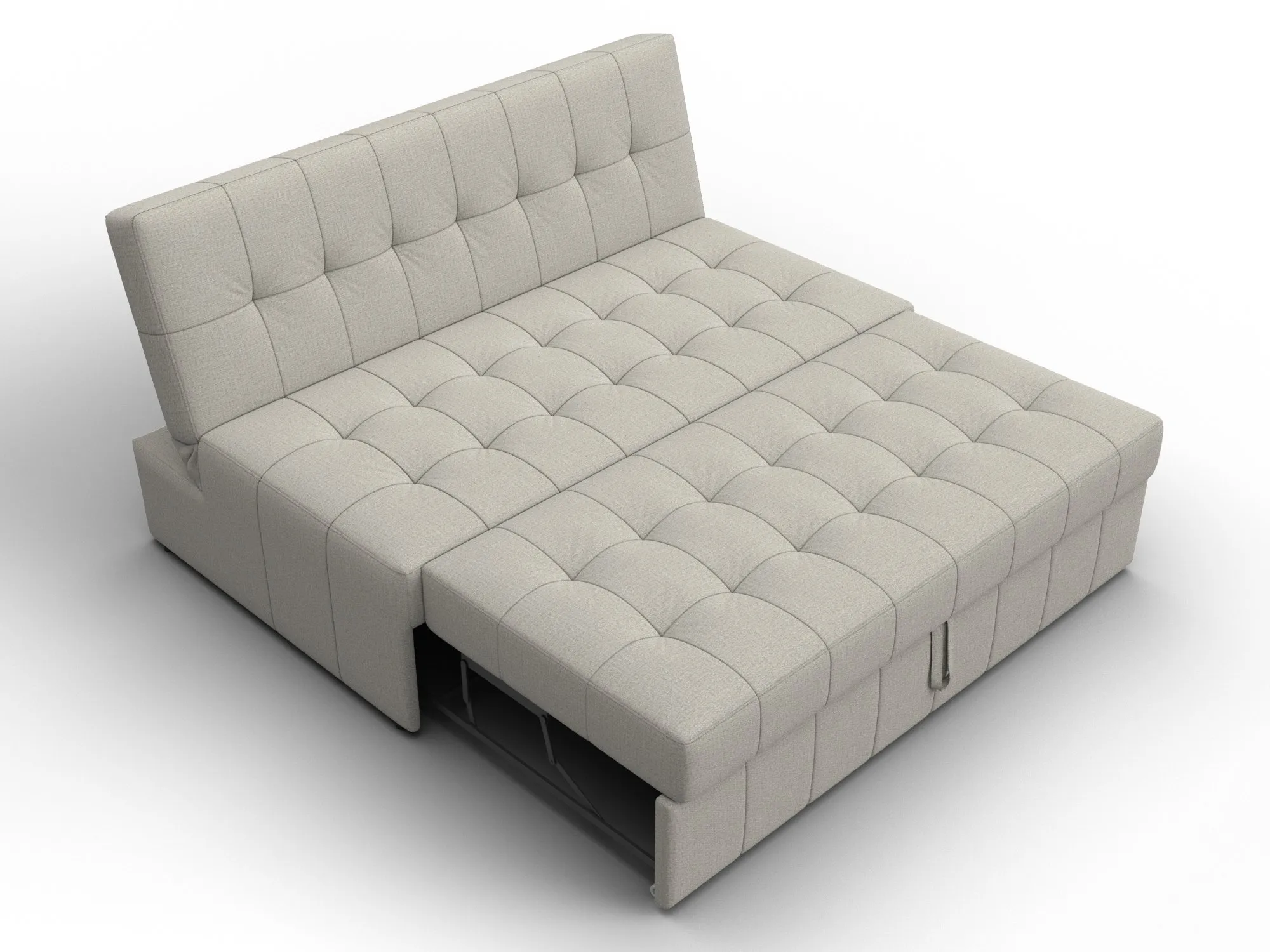 Диван прямой Лига-107 (140) ( Амур 02 бежевый )