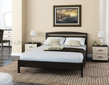 Кровать из массива Камелия-1 (120*200) венге