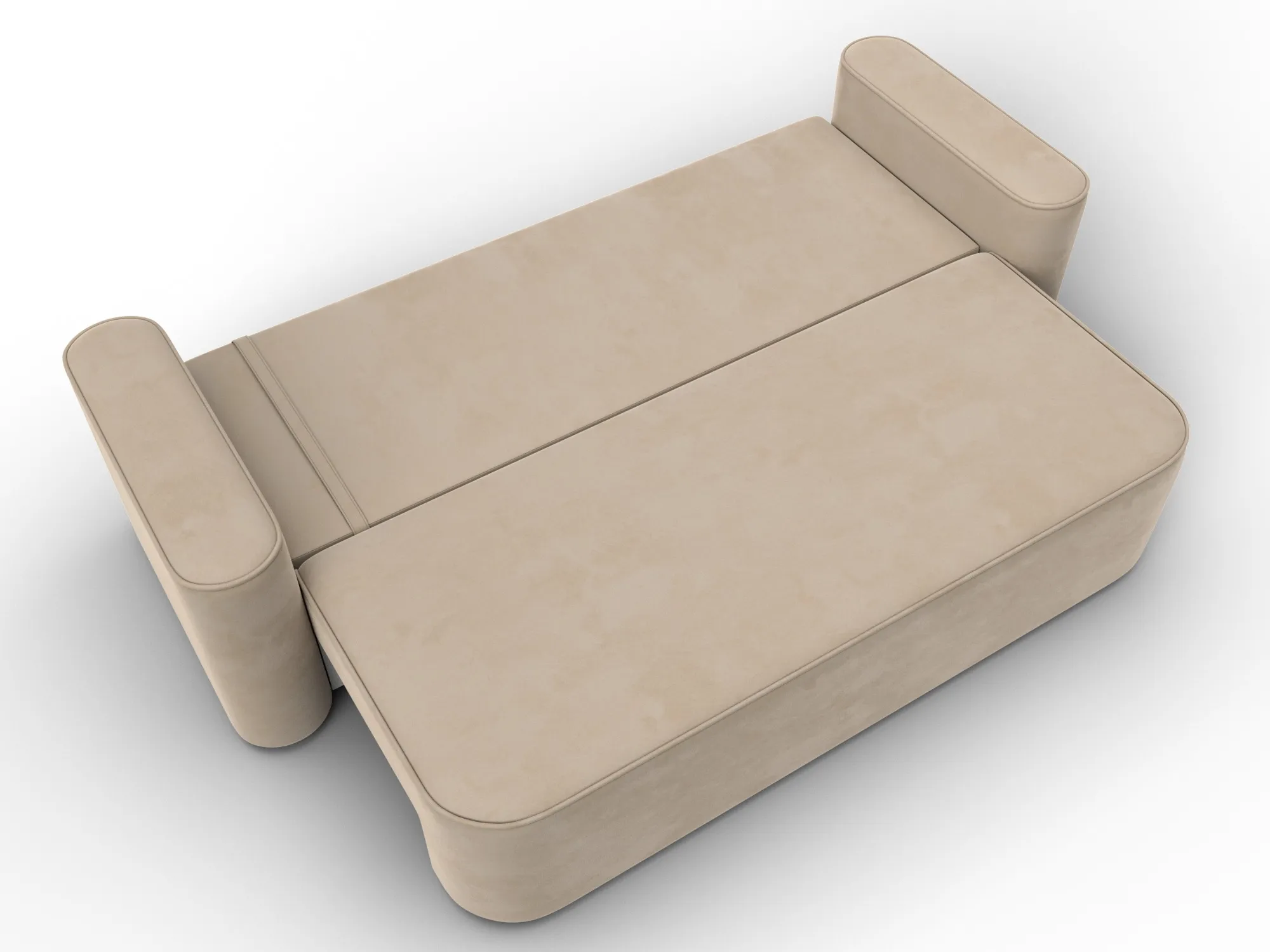 Диван прямой Лига-118 НПБ ( SEVEN 729 бежевый )