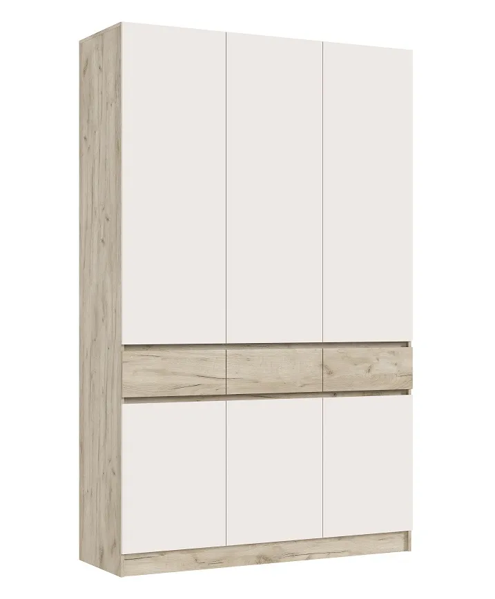 Шкаф Роджина 3-х створчатый (крафт серый/кашемир)