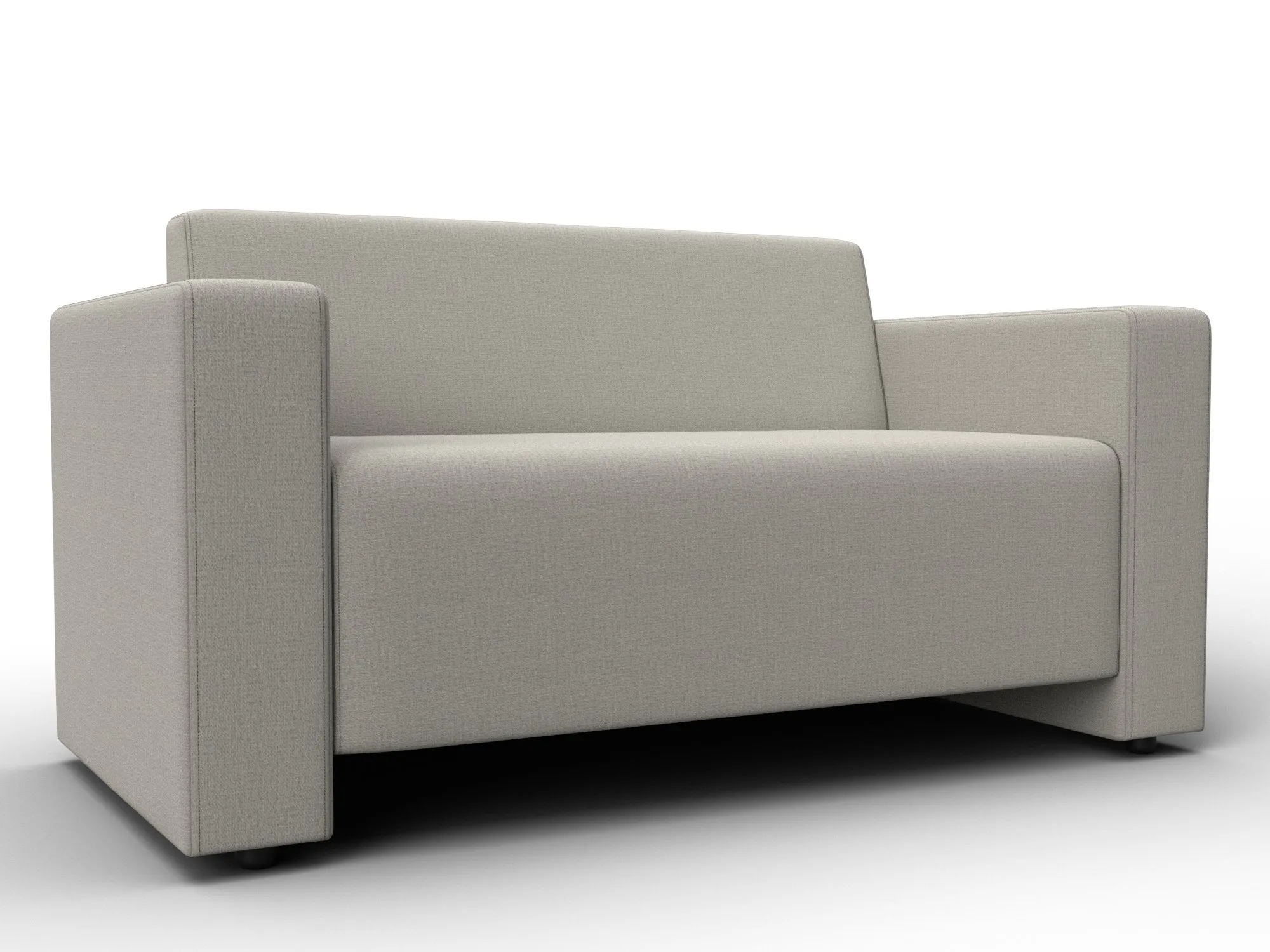 Диван прямой Лига-093 ( Амур 02 бежевый )