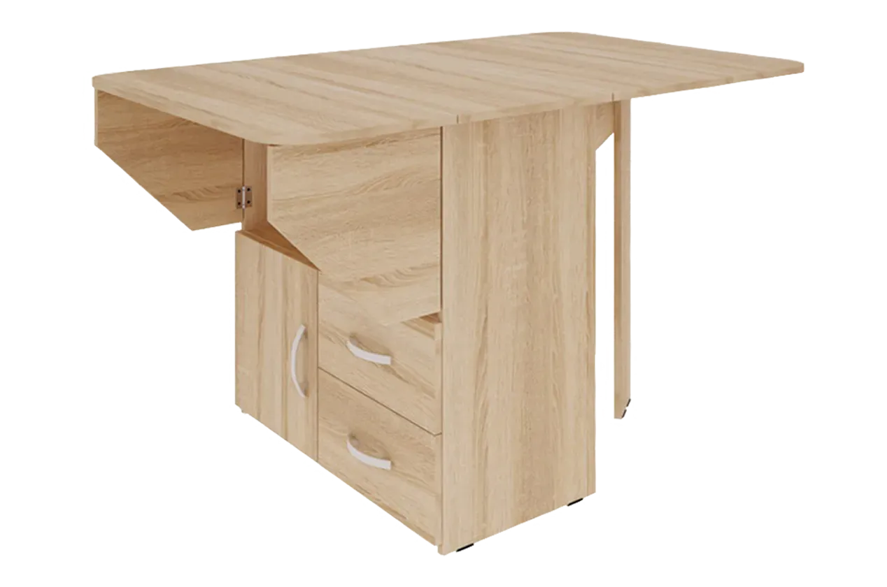 Стол-тумба раскладной дуб сонома