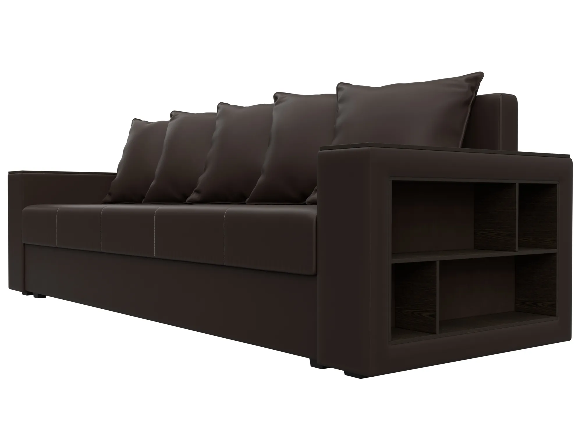 Диван прямой Дубай Лайт ( Коричневый )