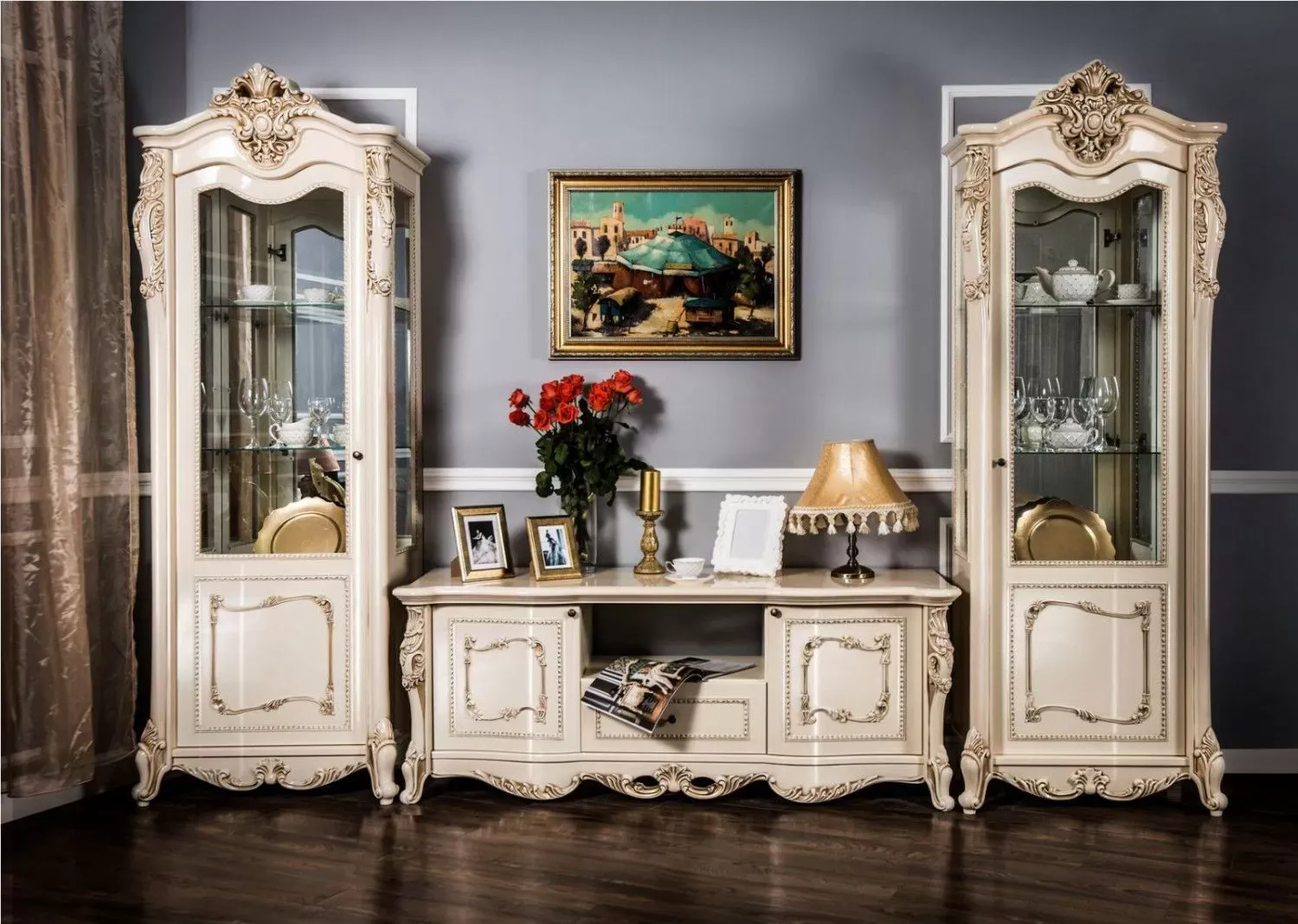 Гостиная Джоконда крем глянец