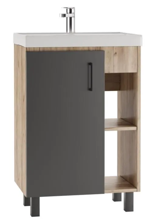 Тумба под умывальник "Фостер 60" Craft без ящика Домино