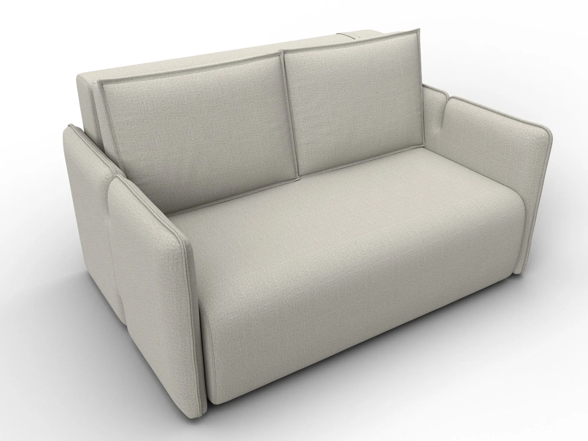 Диван прямой Лига-117 ( Амур 02 бежевый )