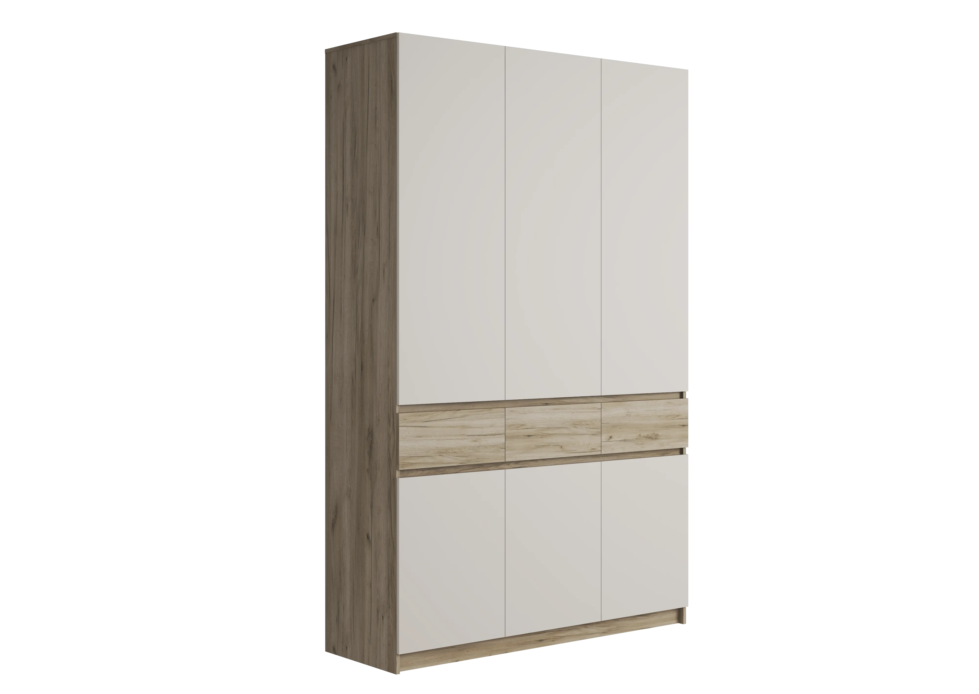 Шкаф Бостон ШК-002 (дуб крафт серый/кашемир)