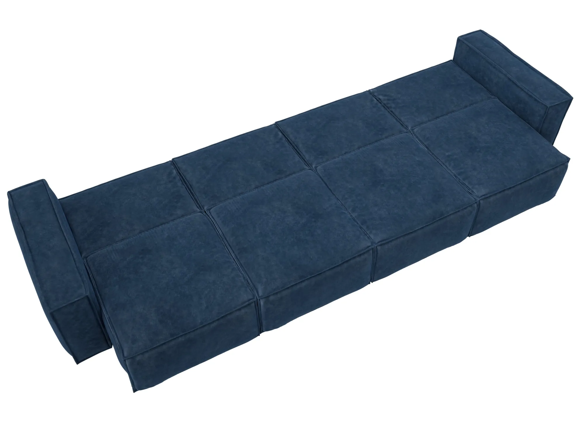 Диван прямой Лига-081 НПБ МегаЛонг ( BRUT 11 синий )