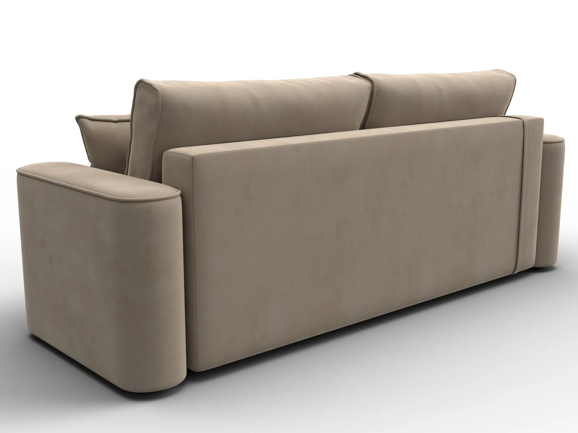 Диван прямой Лига-118 НПБ ( SEVEN 729 бежевый )