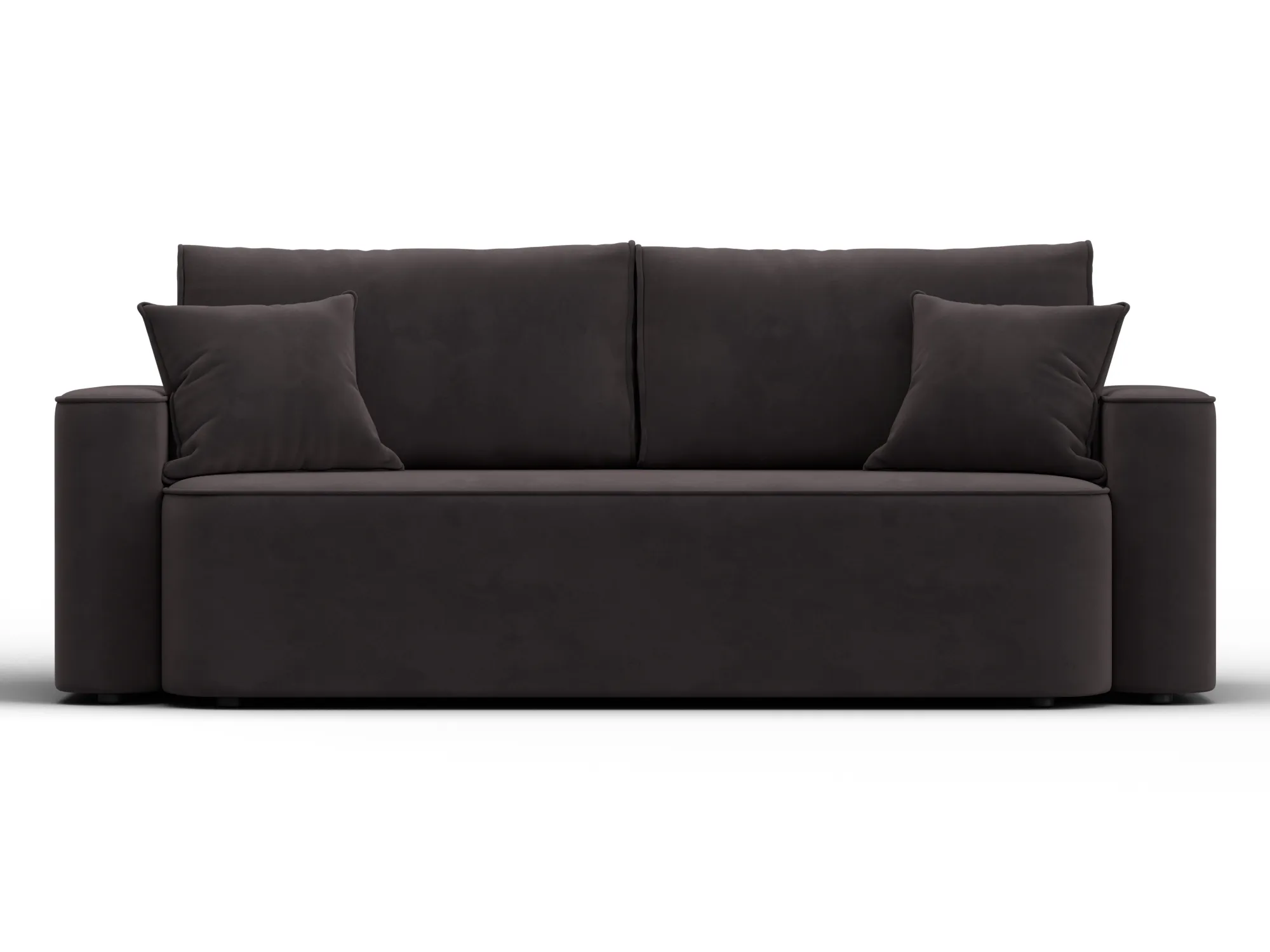 Диван прямой Лига-118 НПБ ( SEVEN 727 коричневый )