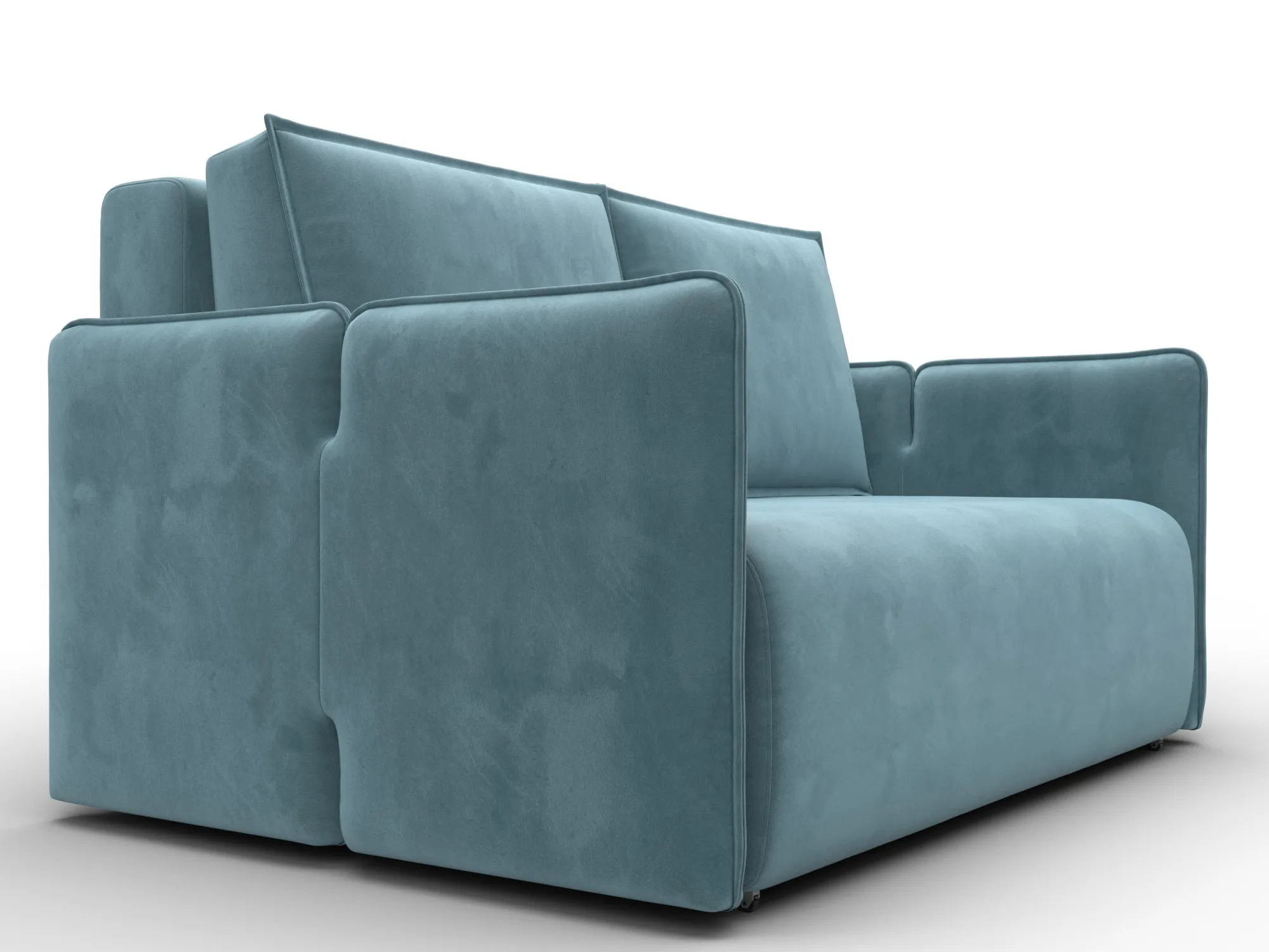 Диван прямой Лига-117 ( SEVEN 113 бирюзовый )