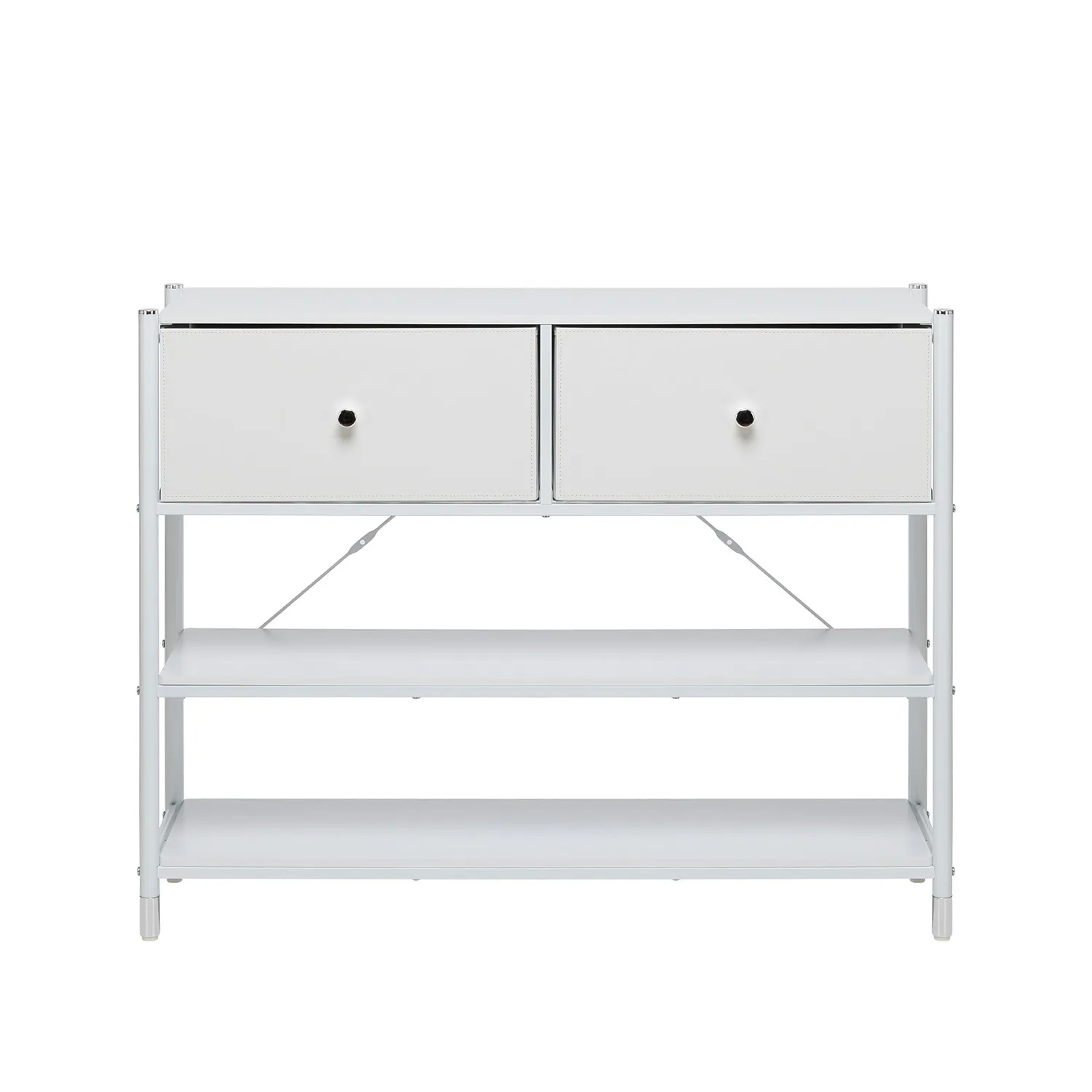 Комод Leset Нирита/Хайди с полками 2 ящика (Белый/Белый/Белый)