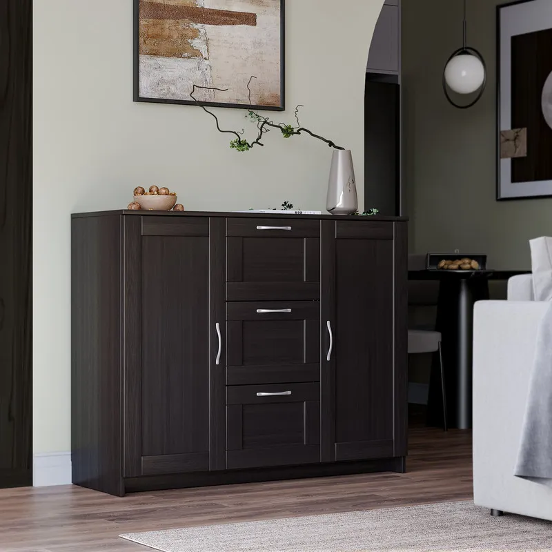 2.02.03.340.5 СИРИУС тумба 2 двери и 3 ящика 117х95 Дуб Венге RU