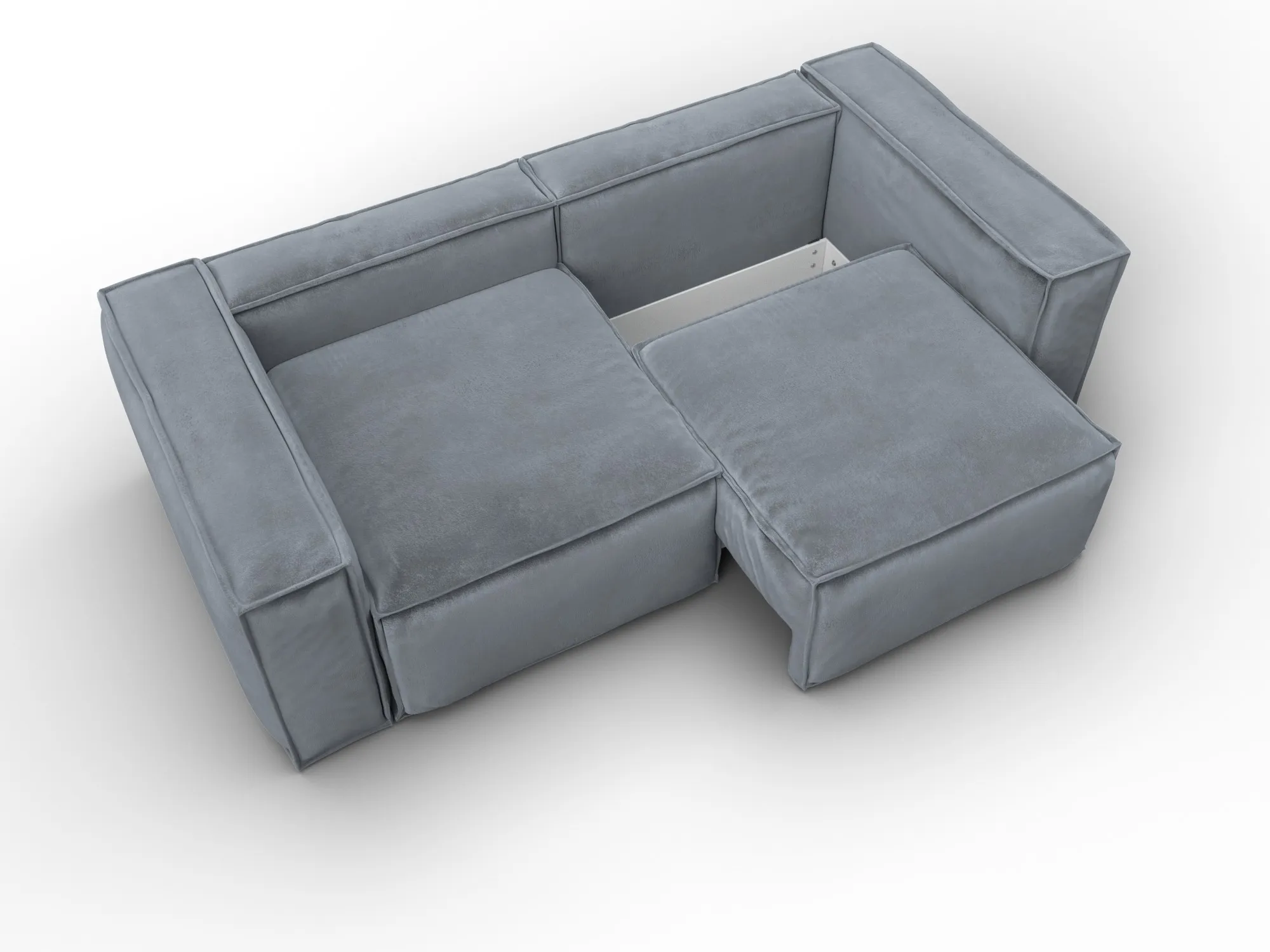 Диван прямой Лига-081 НПБ ( TOWER 10 серый )