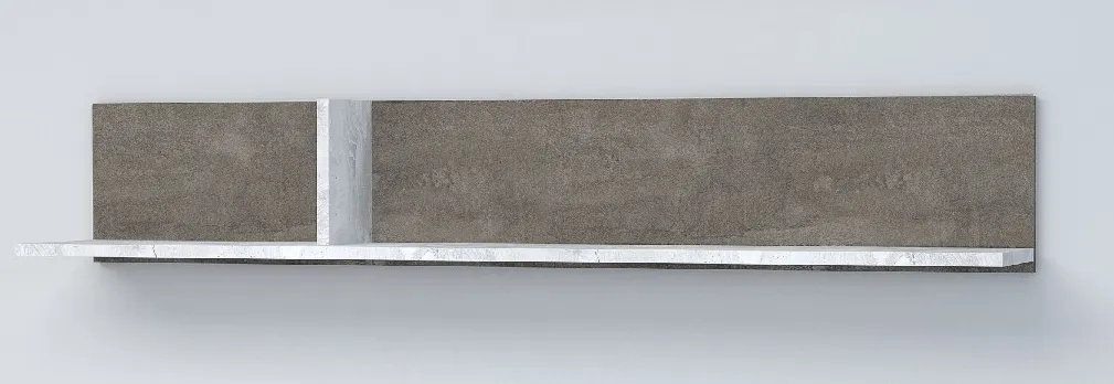 Полка ПЛ-2 Эго  Бетон Светлый/Камень Темный