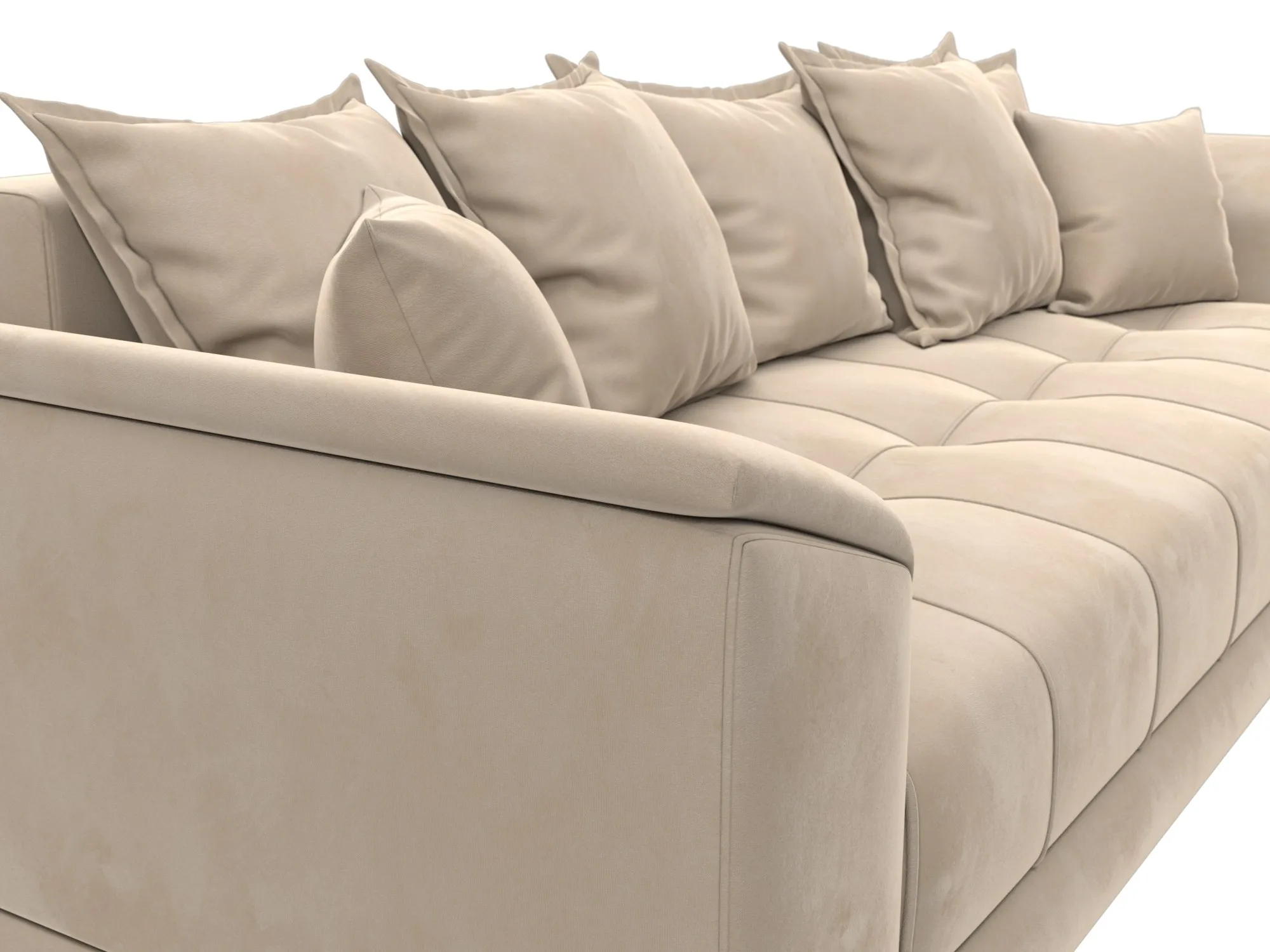 Диван прямой НордСтар НПБ ( SEVEN 729 бежевый )