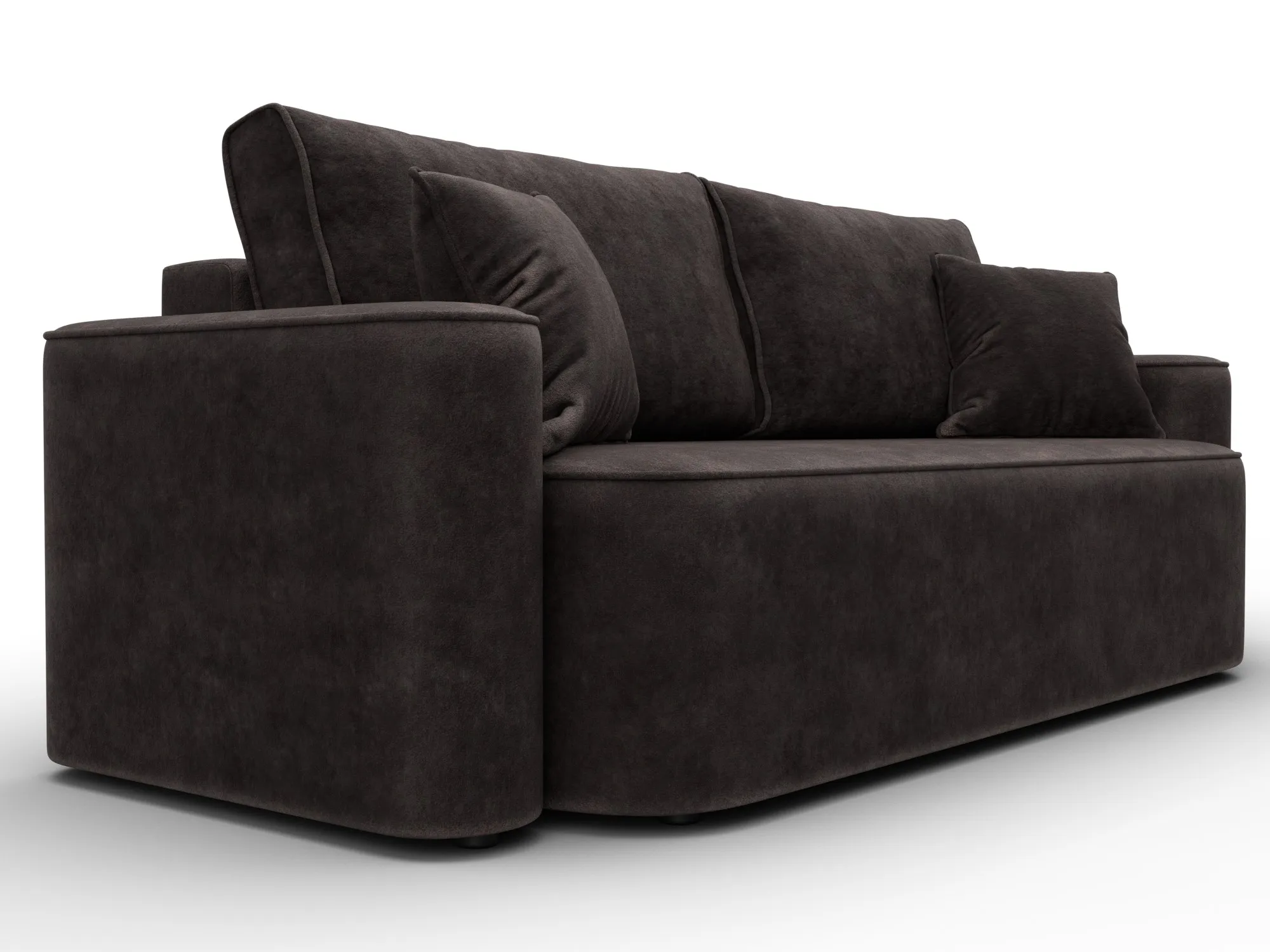 Диван прямой Лига-118 НПБ ( BRUT 17 коричневый )