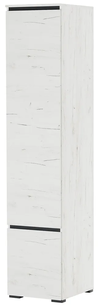 Пенал ГРЕТТА 2СП  Дуб Крафт белый-Антрацит