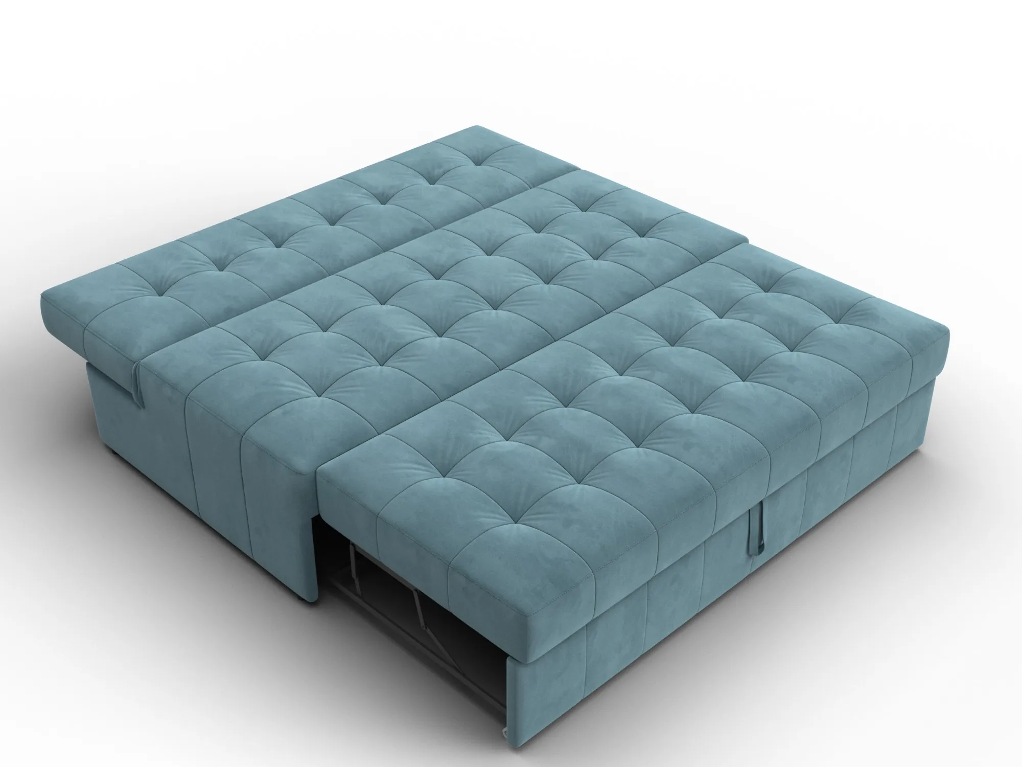 Диван прямой Лига-107 (160) ( SEVEN 113 бирюзовый )