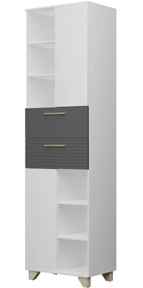 Пенал Копенгаген (белый матовый/серый графит)