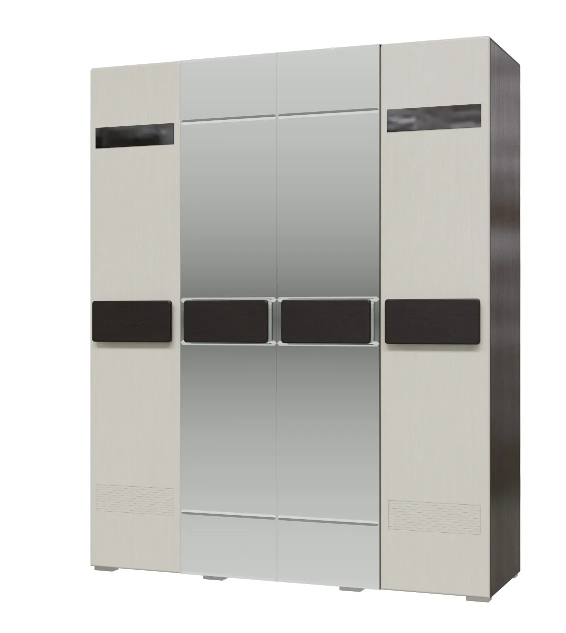 Престиж Шкаф 4-х дверный с 2-мя зеркалами СП-04