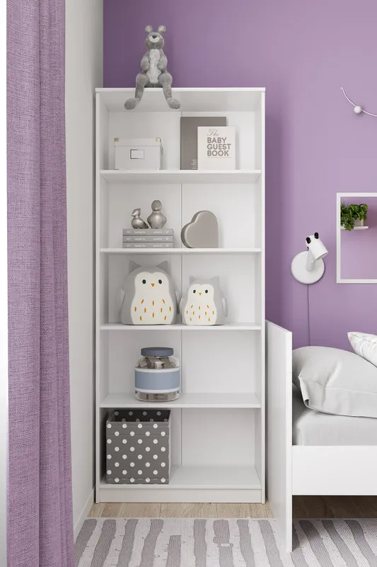 2.02.07.120.1 СИРИУС стеллаж 78х190 белый RU