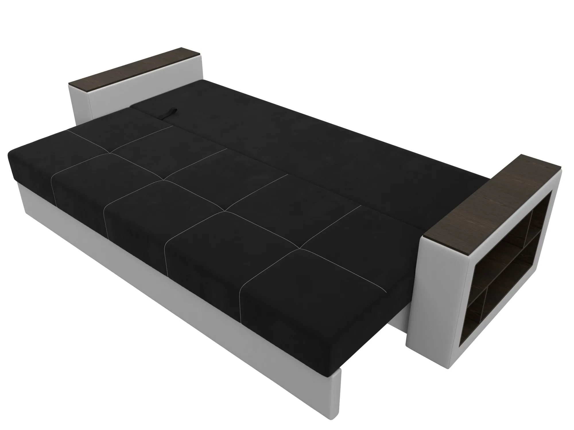 Диван прямой Дубай Лайт ( Черный;Белый )