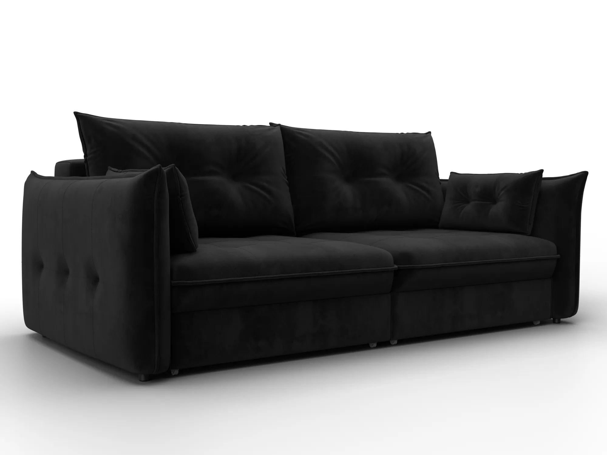 Диван прямой Лига-100 НПБ ( SEVEN 35 черный )