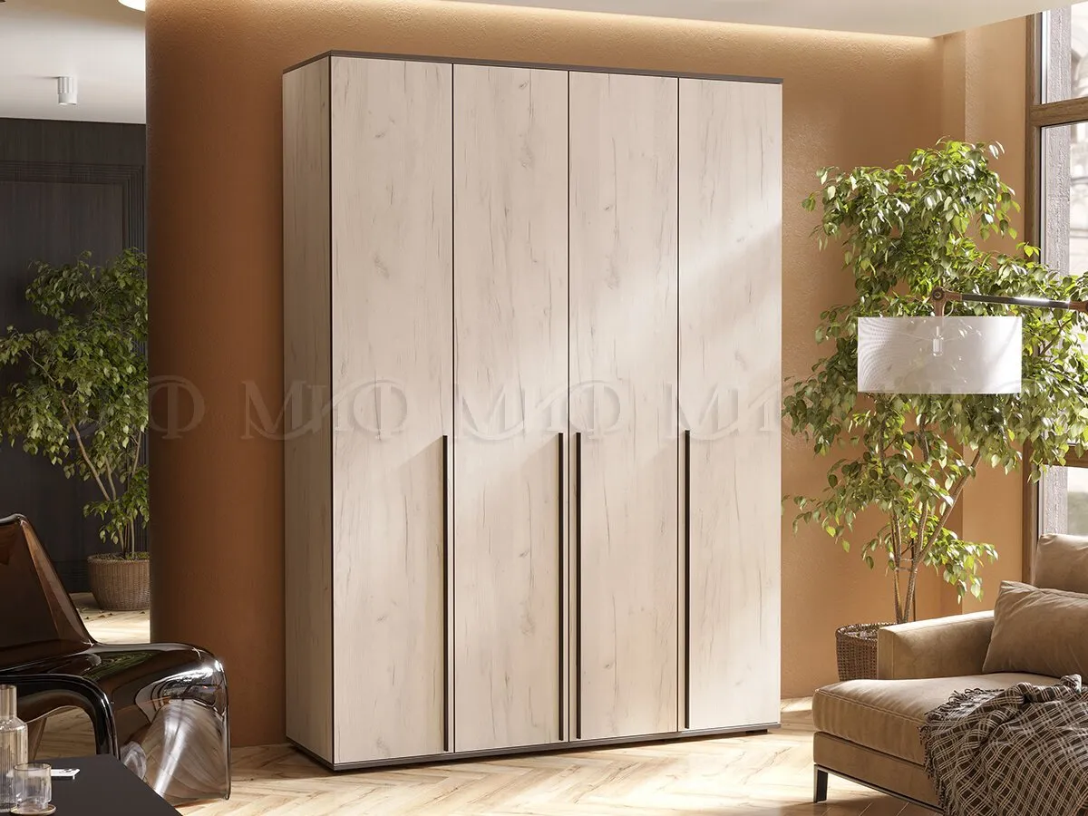 Шкаф Норд 4-х створчатый (дуб крафт белый)