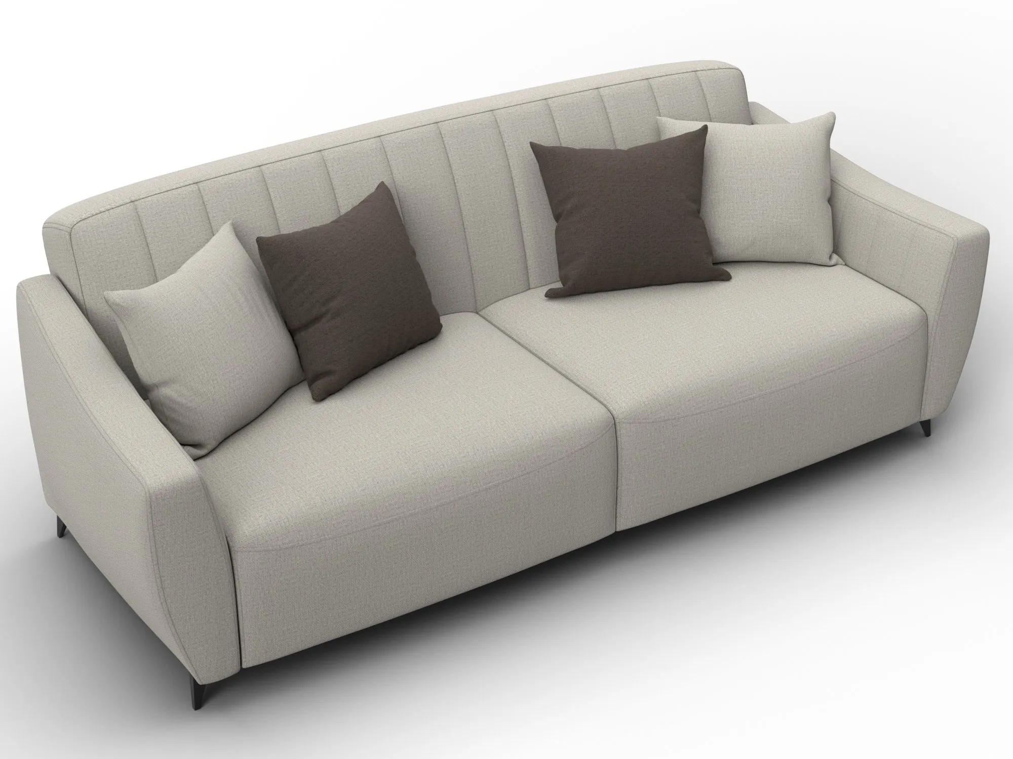 Диван-книжка Лига-095 НПБ ( Амур 02 бежевый )