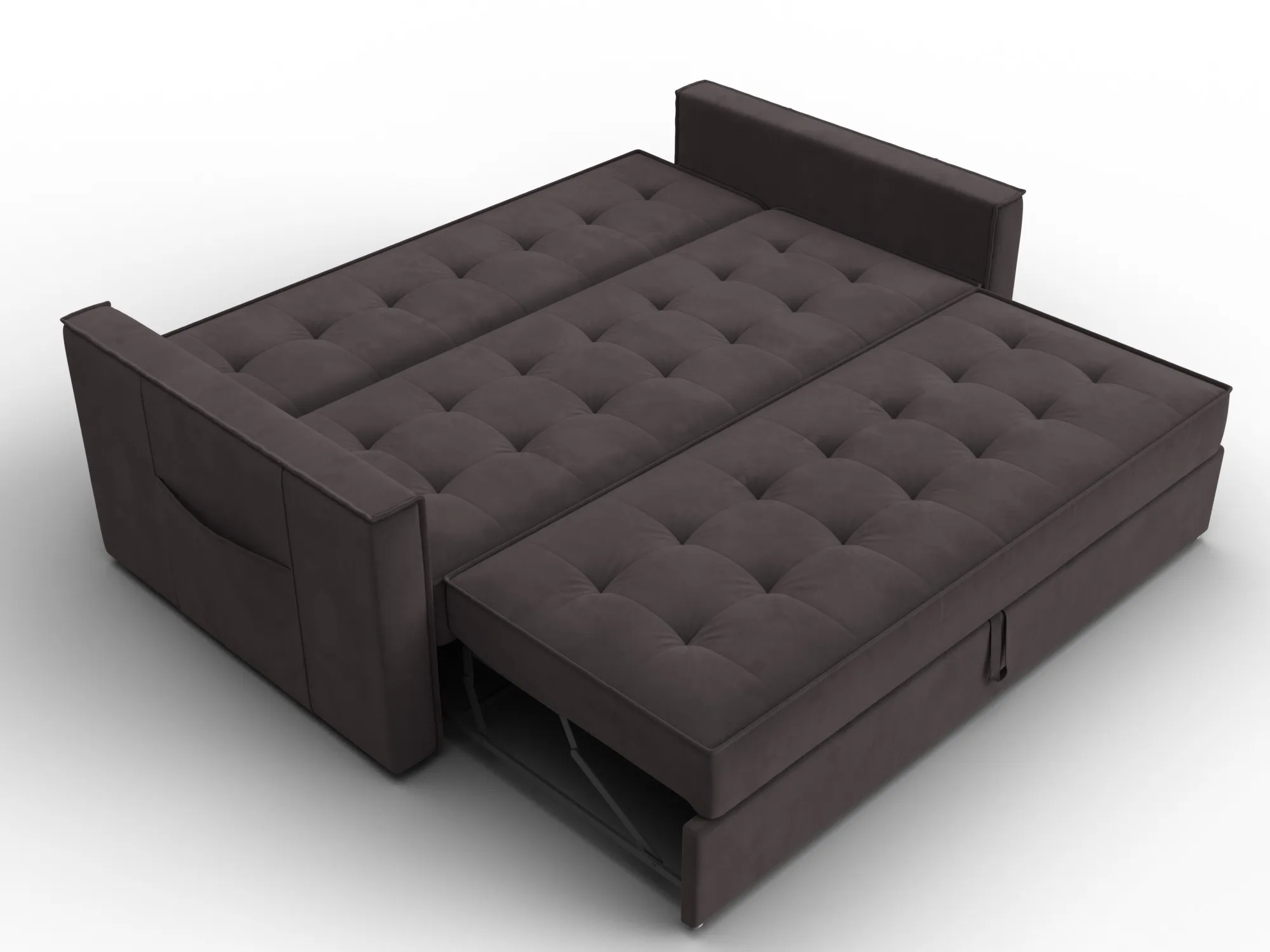 Диван прямой Лига-104 (160) ( SEVEN 727 коричневый )