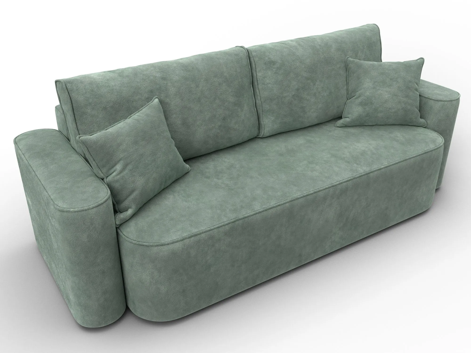 Диван прямой Лига-118 НПБ ( BRUT 08 зеленый )