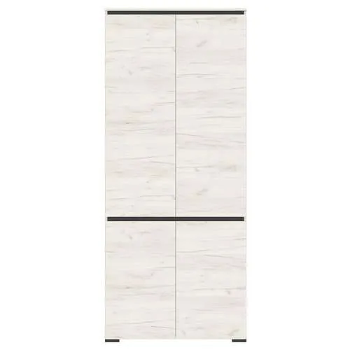 Шкаф  ГРЕТТА 4С Дуб Крафт белый - Антрацит