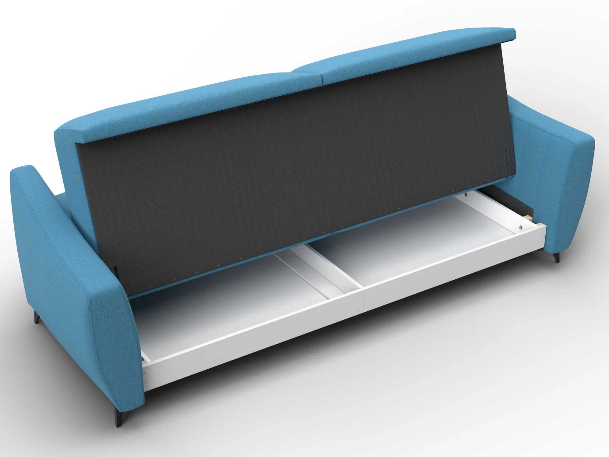 Диван-книжка Лига-095 НПБ ( Амур 10 голубой )