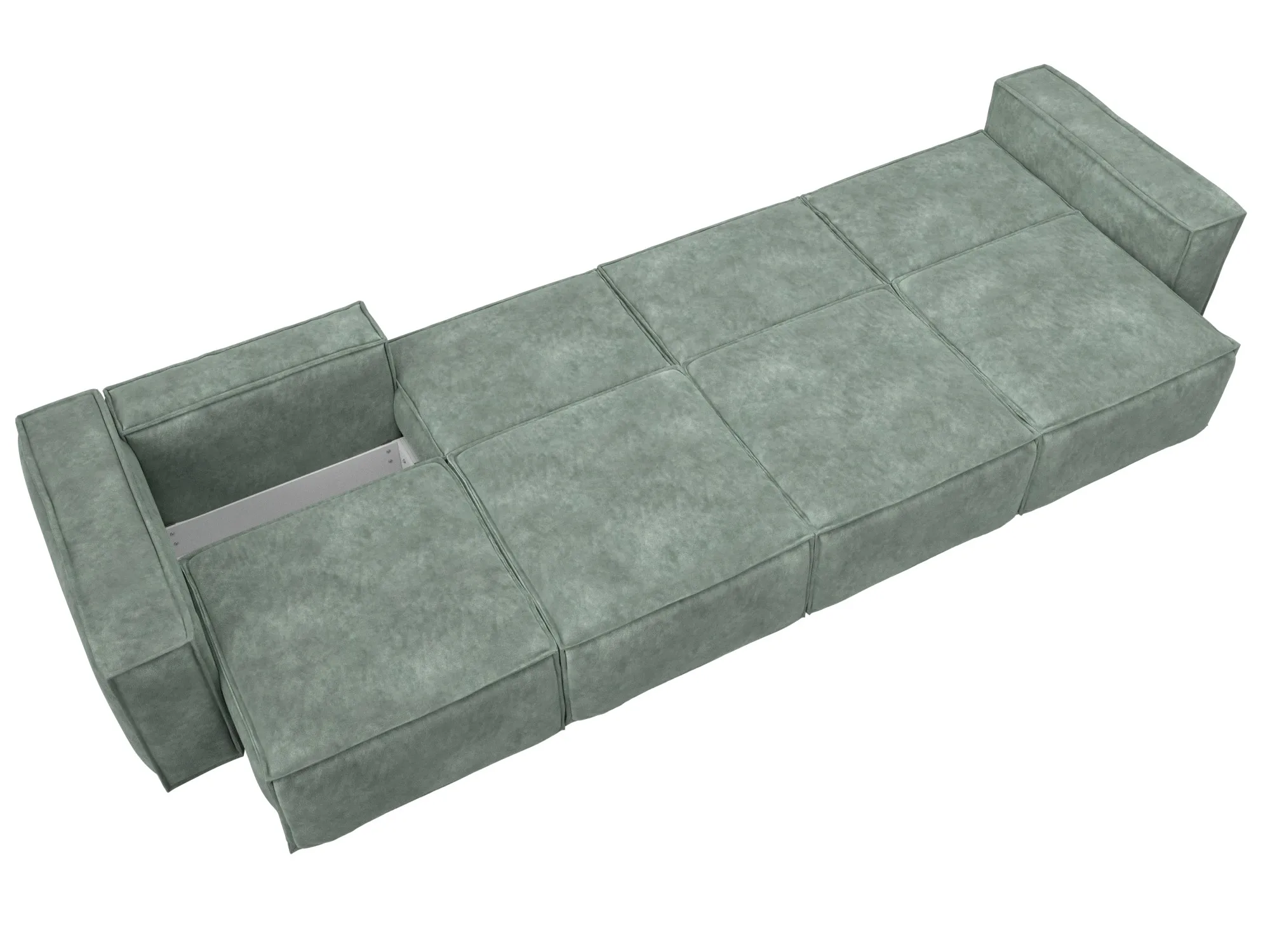 Диван прямой Лига-081 НПБ МегаЛонг ( BRUT 08 зеленый )