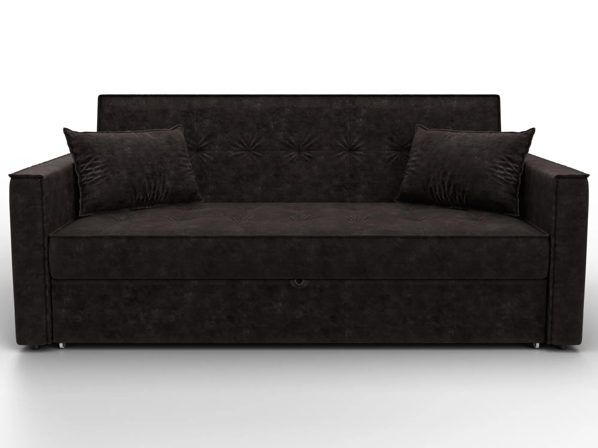 Диван прямой Лига-104 (160) ( BRUT 17 коричневый )