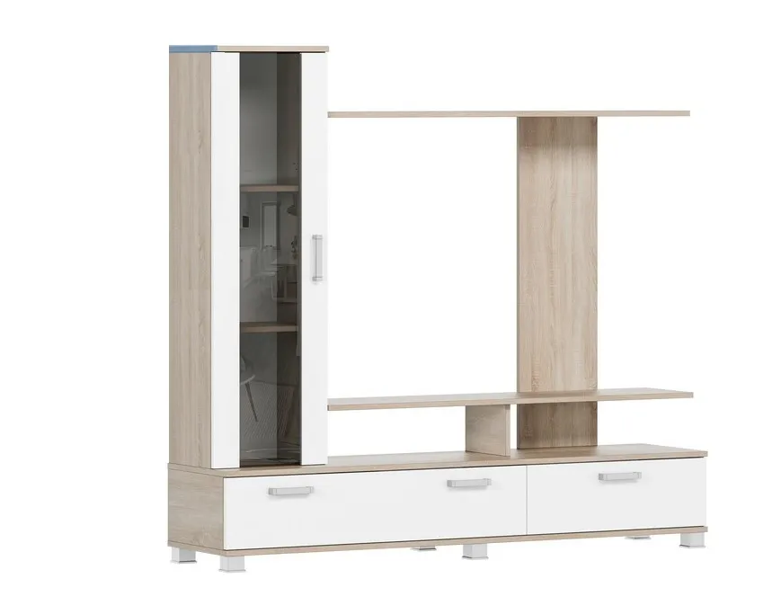 Гостиная Соло-6 (сонома/белый)