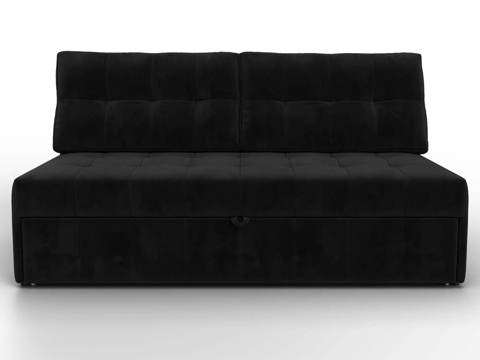 Диван прямой Лига-107 (160) ( SEVEN 35 черный )