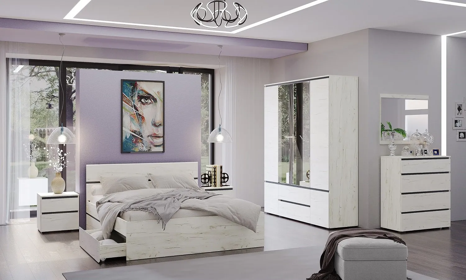 Спальня ГРЕТТА композиция №3