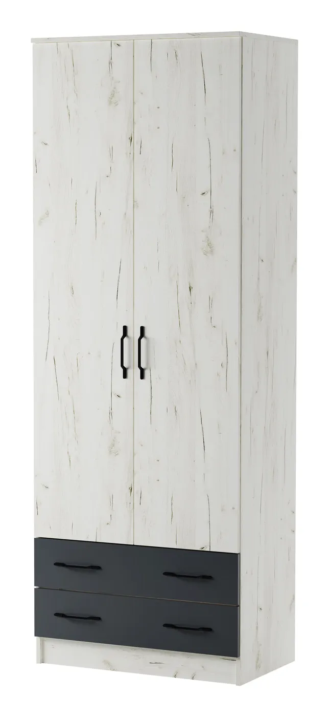 Шкаф Дуэт Беатрис Дуб Крафт белый-Антрацит