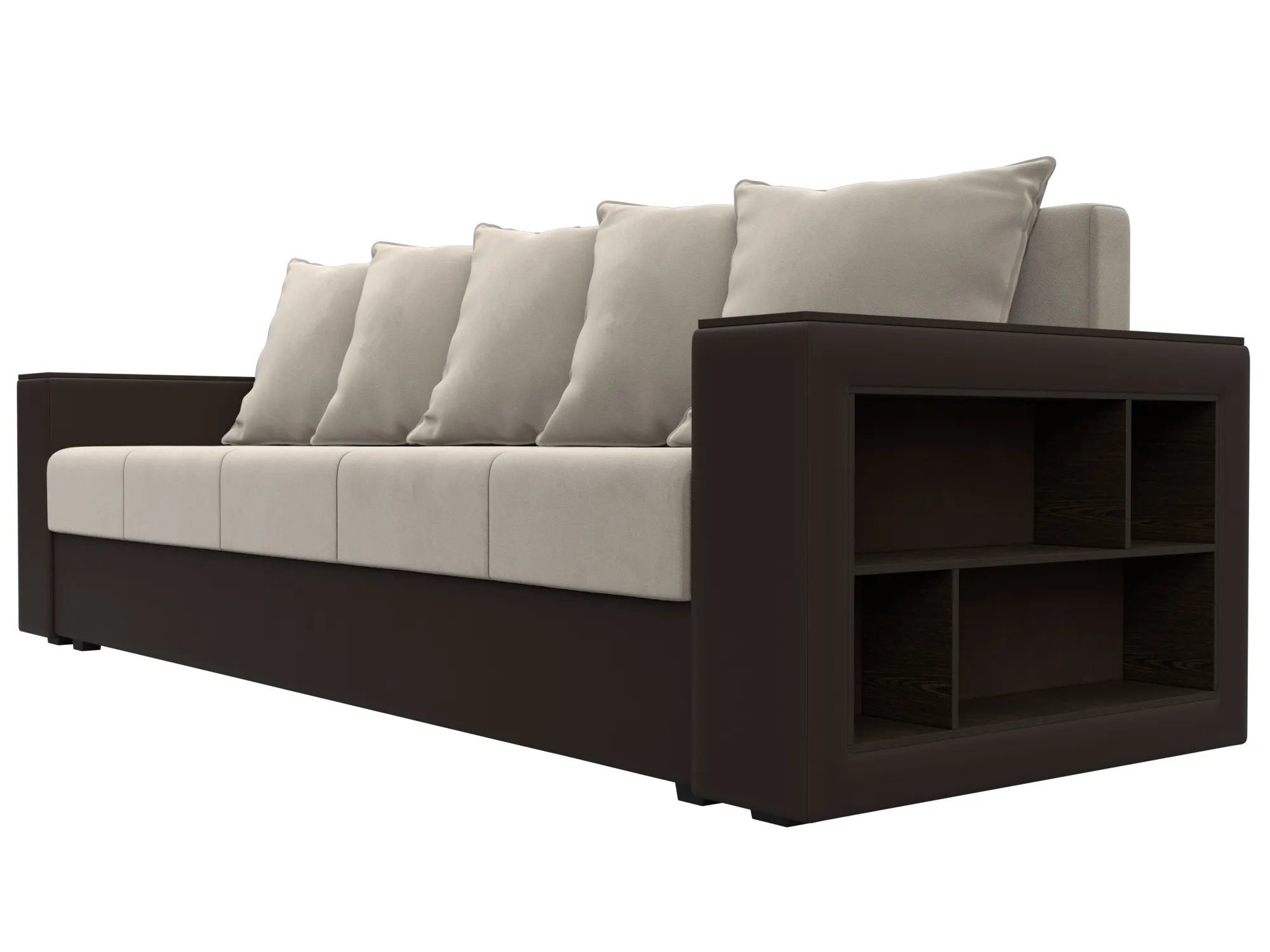 Диван прямой Дубай Лайт ( Бежевый;Коричневый )