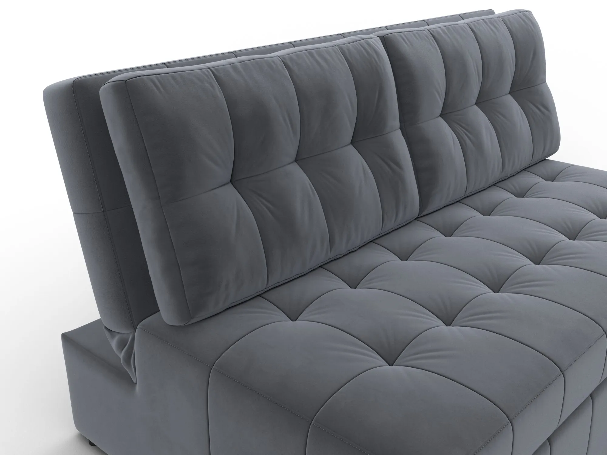 Диван прямой Лига-107 (140) ( SEVEN 17 серый )