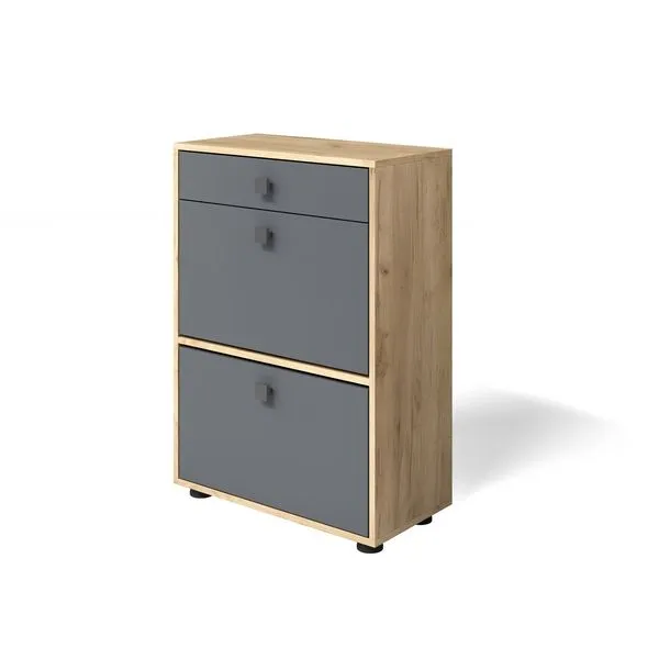 Обувница Мини-Лайт МЛ-7 Дуб крафт золотой/графит