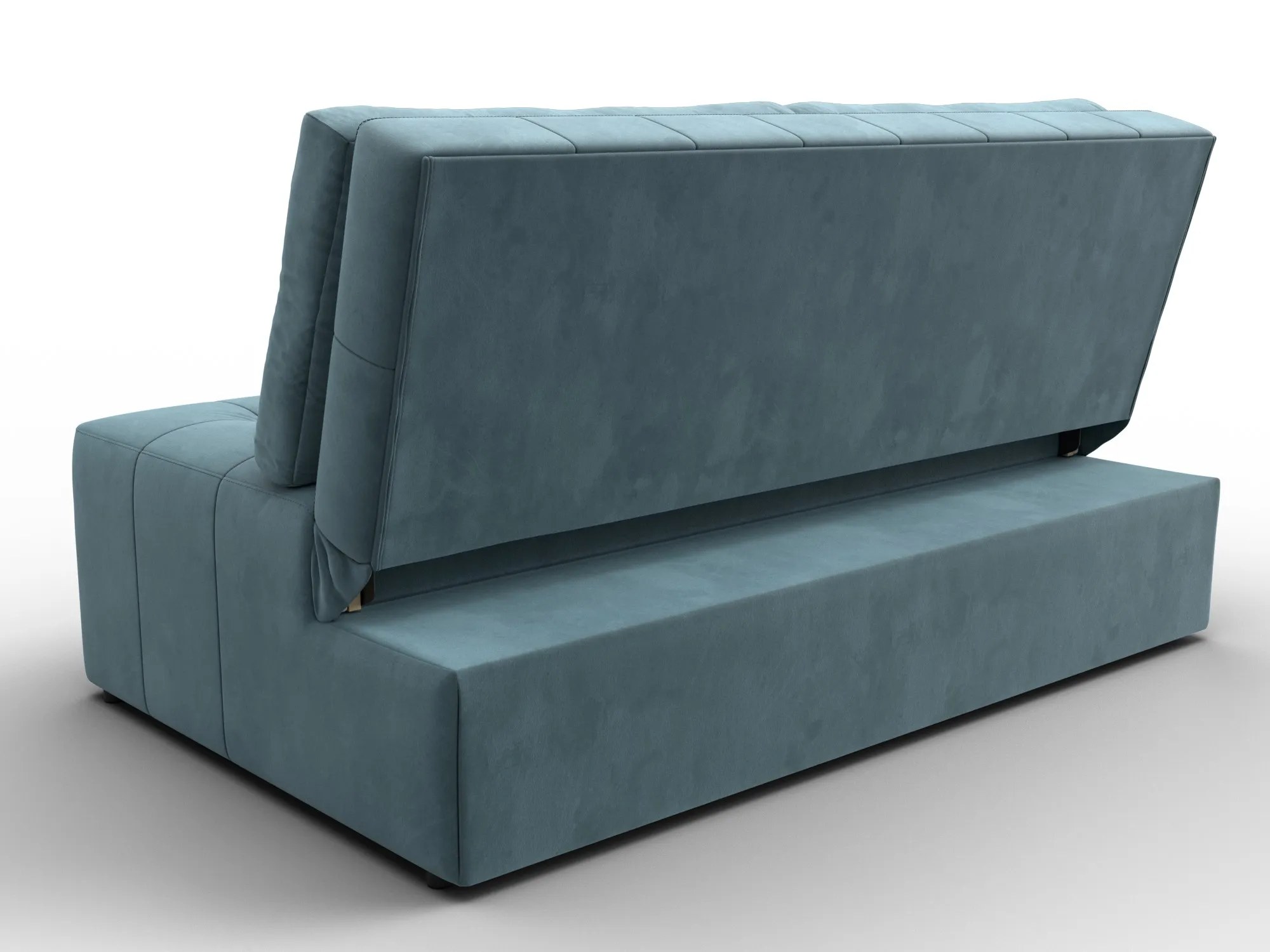 Диван прямой Лига-107 (140) ( SEVEN 113 бирюзовый )