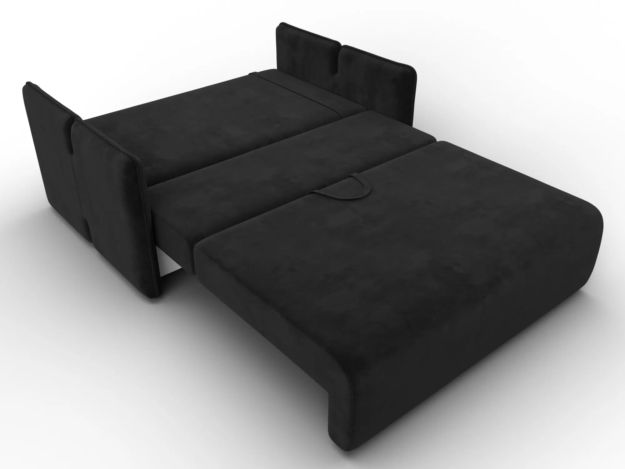 Диван прямой Лига-117 ( SEVEN 35 черный )