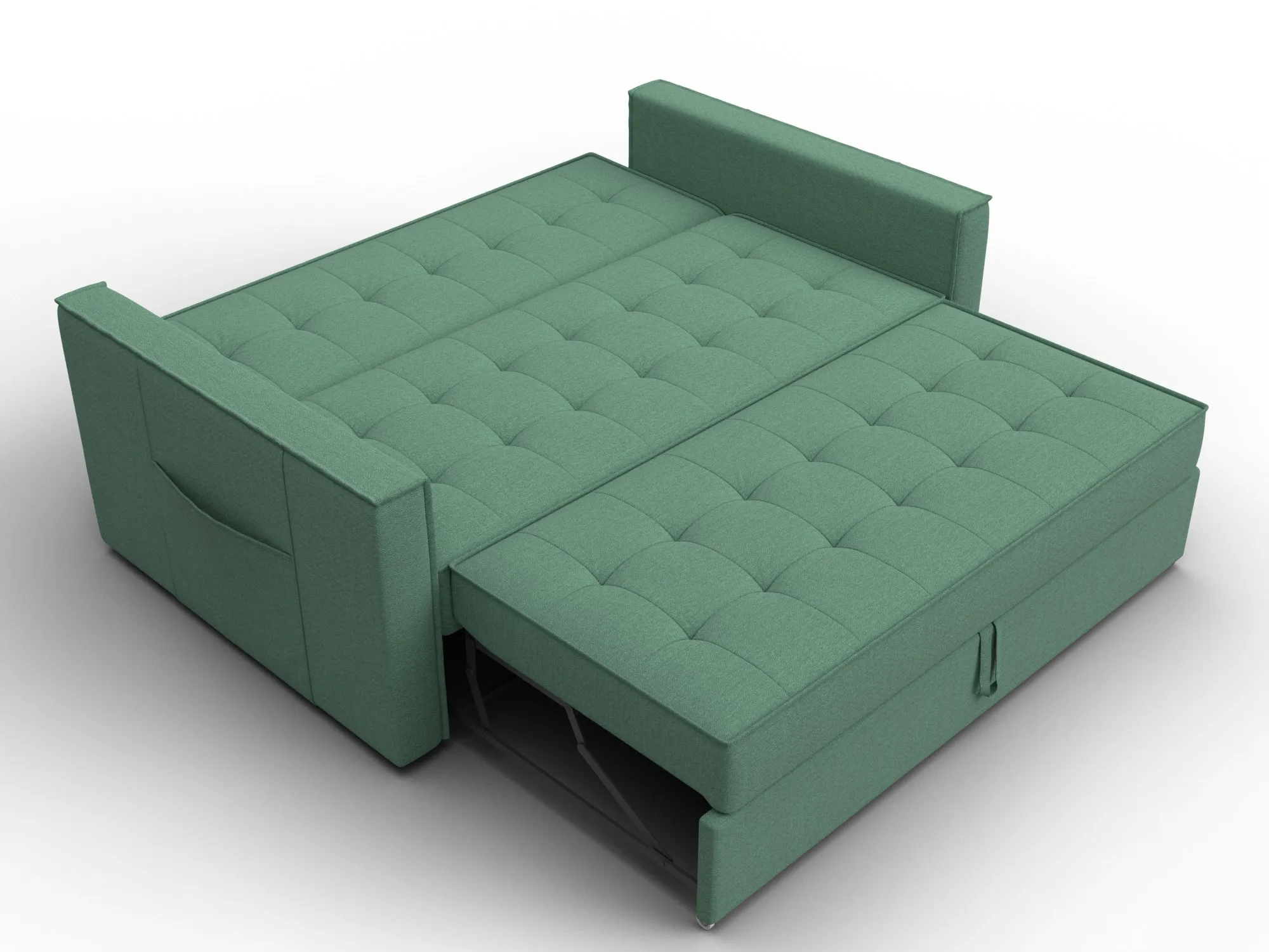 Диван прямой Лига-104 (140) ( Амур 11 зеленый )