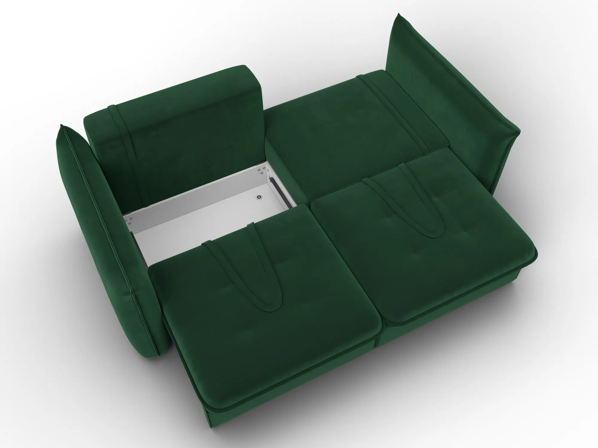 Диван прямой Лига-100 НПБ ( SEVEN 626 зеленый )