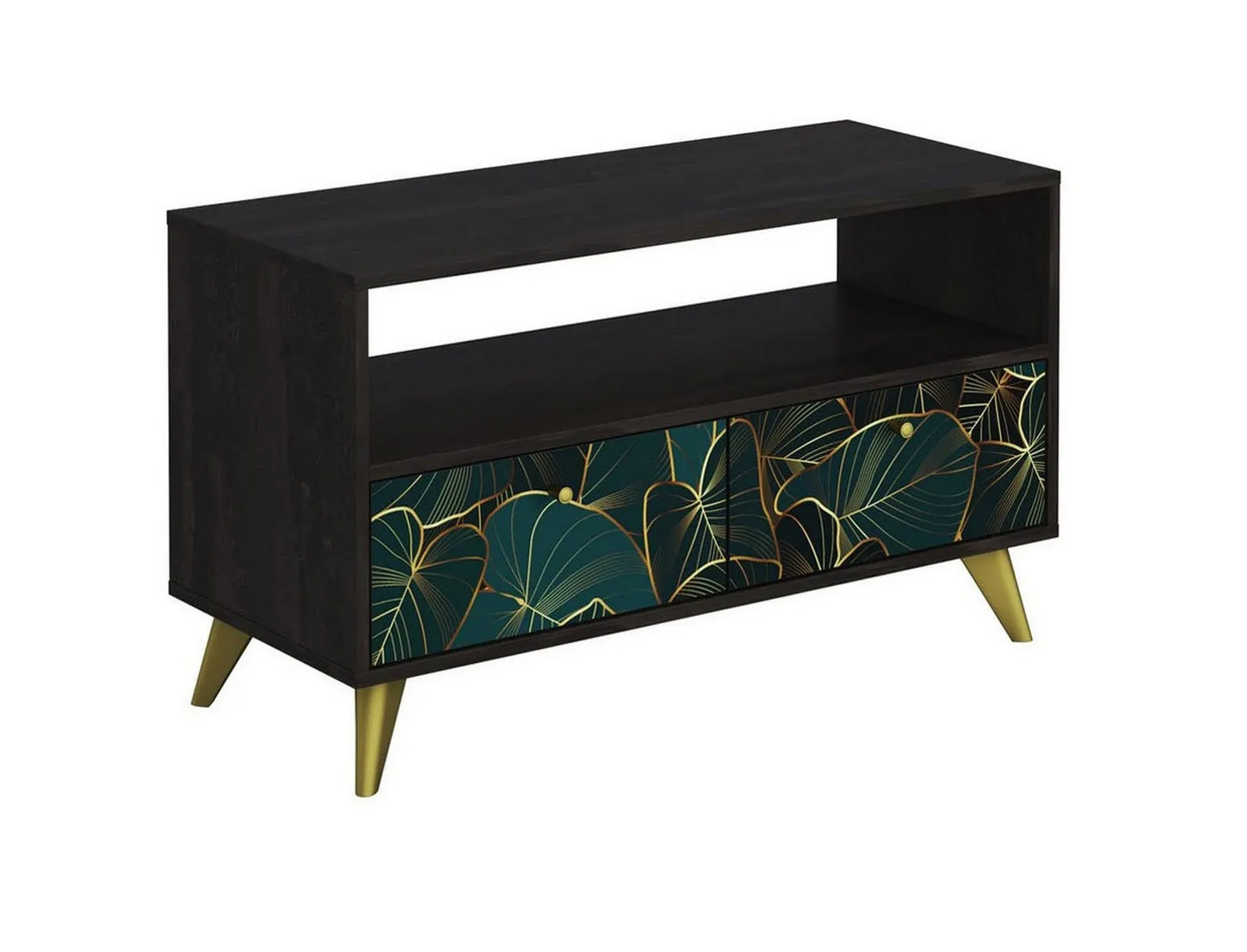 Тумба Фьюжн Арт ТМ-005 камень угольный/Tropical